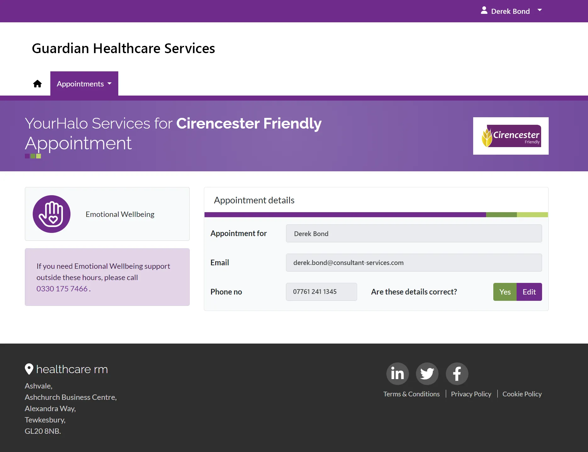 guardian-healthcare-portal-example