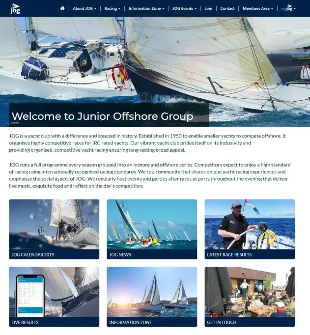 Junior Offshore Group Portal Screenshot