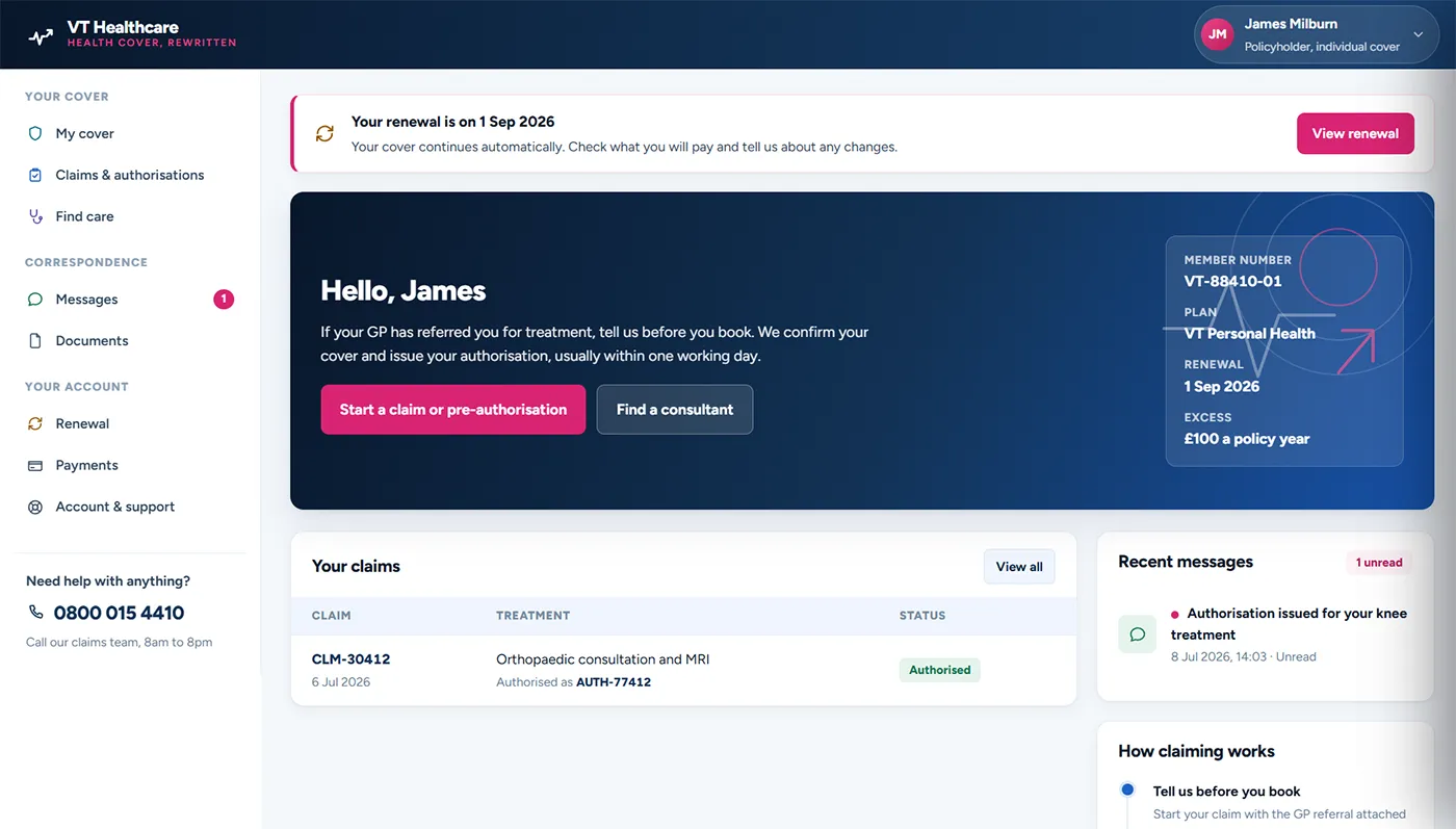 insurance-portal-home-screen